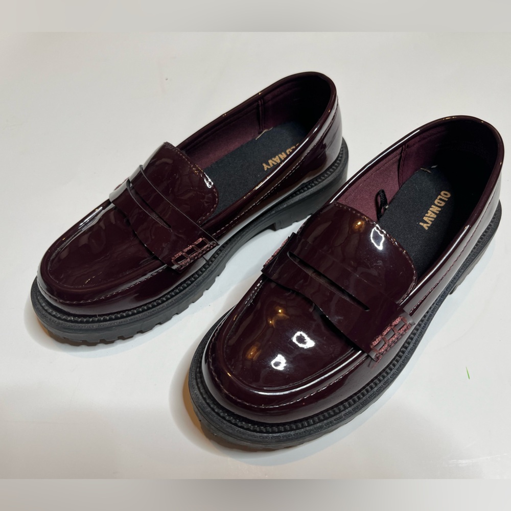 Old Navy Kids Burgundy Oxford Loafers